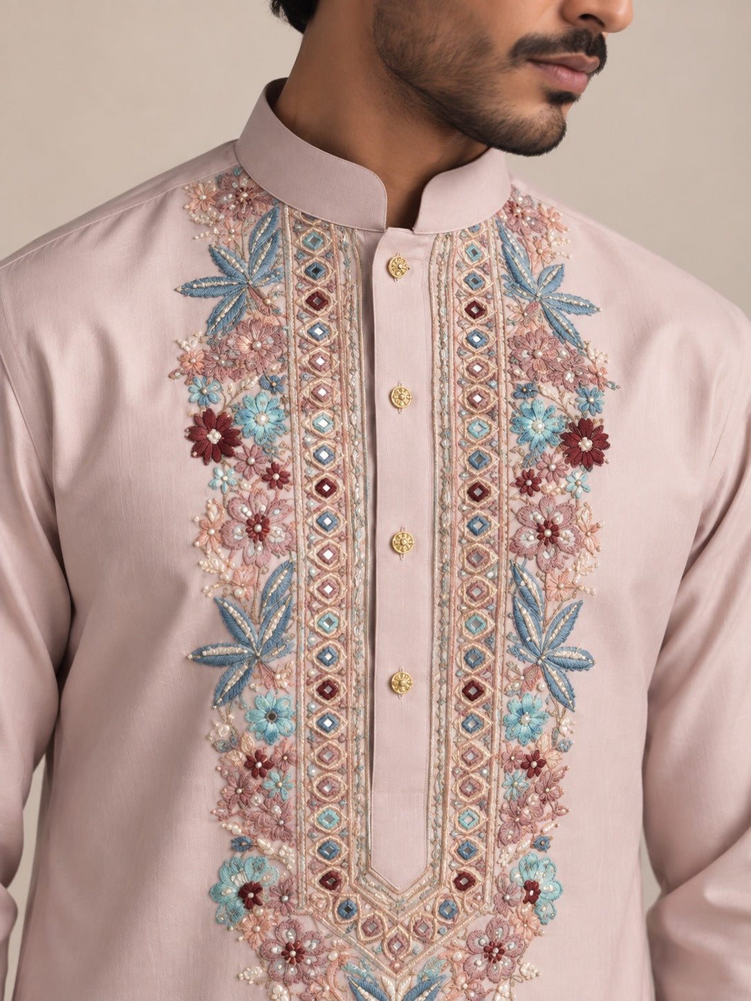 Gulmohar Blush Kurta Set