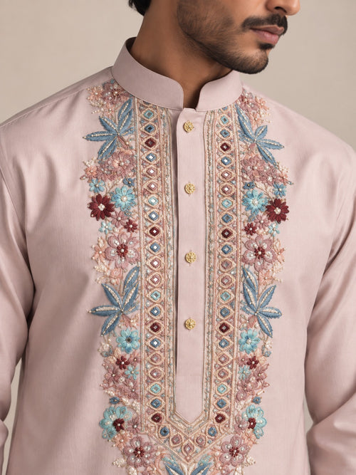 Gulmohar Blush Kurta Set