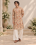 Gulnaar Ivory Printed Kurta Set